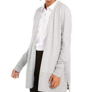 Charter Club Women's Light Gray Cardigan with Button Details- XXL